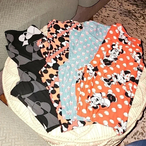 LuLaRoe Leggings Special Edition Disney 4 Pairs - Picture 1 of 6